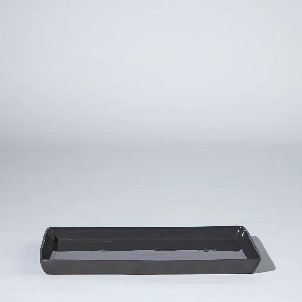 Marmoset Found - Cloud Rectangle Platter (XL) - Charcoal