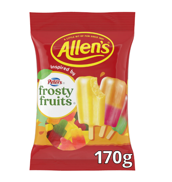 Allen's Lollies Frosty Fruits 170g