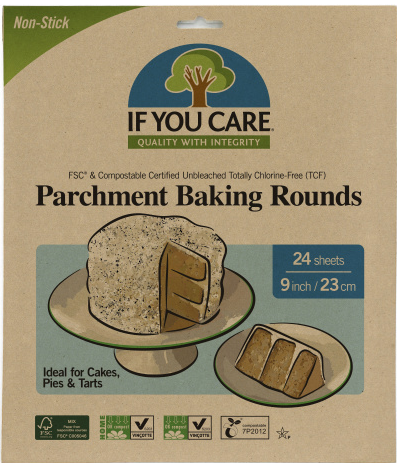 IYC Parchment Baking Paper Rounds 23cm 24pk