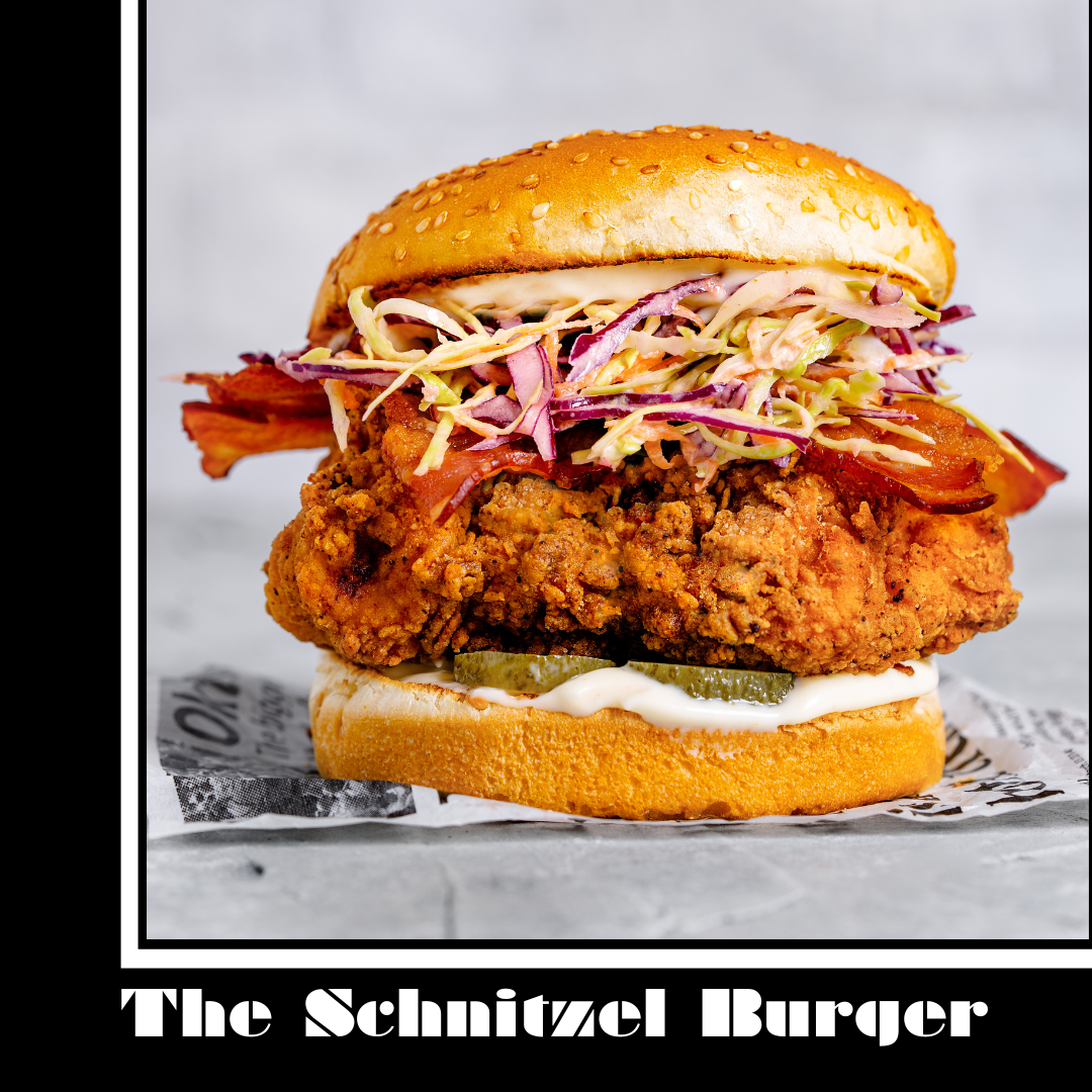 The Schnitzel Burger with Chips Meal-In-A-Box Serves 8