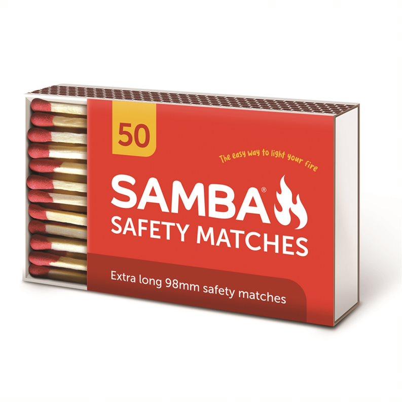 Samba Extra Long Matches 98mm 50pk