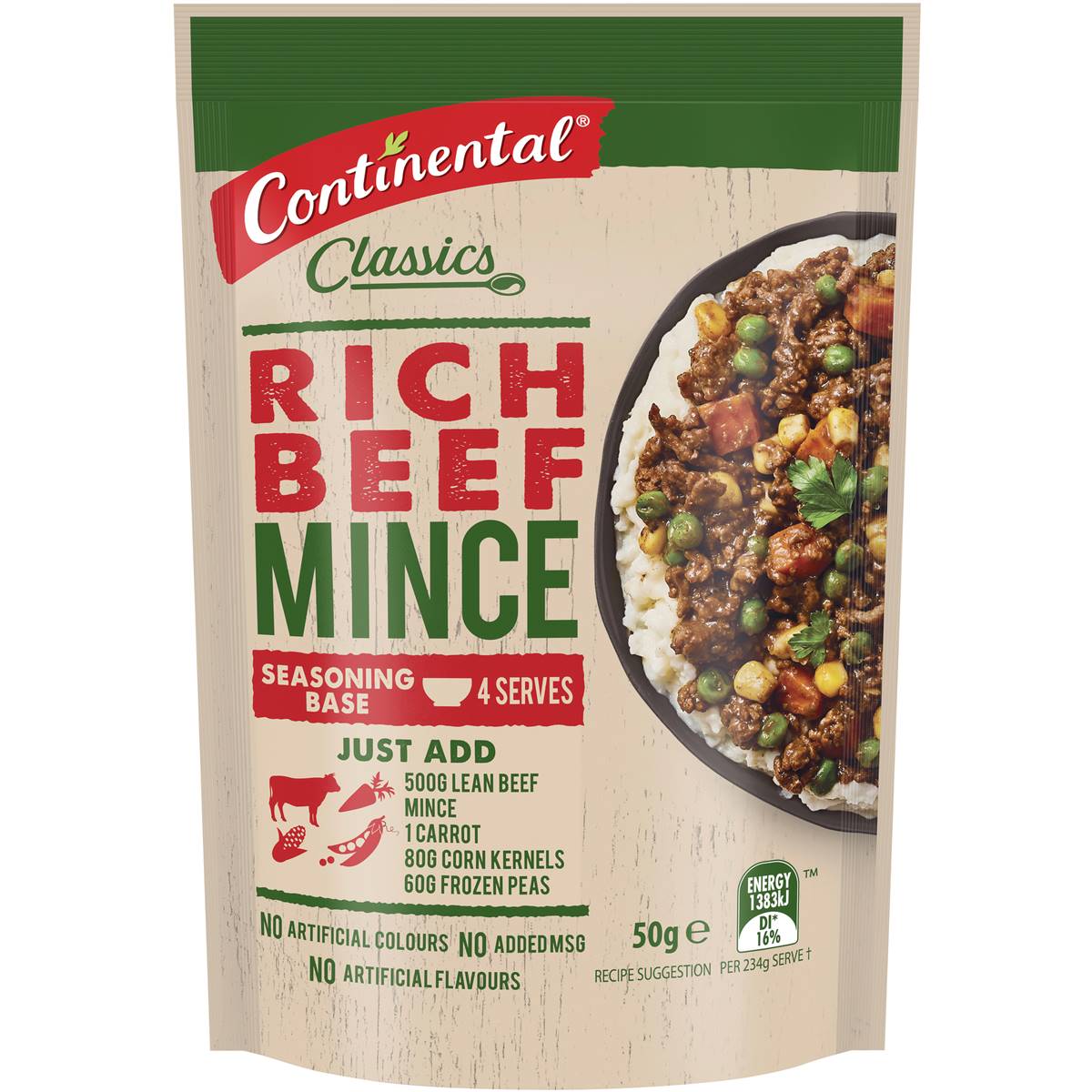 Continental Rich Beefy Mince Recipe Base