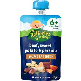 Rafferty's Garden Beef, Sweet Potato & Parsnip Baby Food 6+ Month 120g