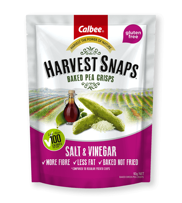 Harvest Snaps Salt and Vinegar Pea Crisps GF 120g