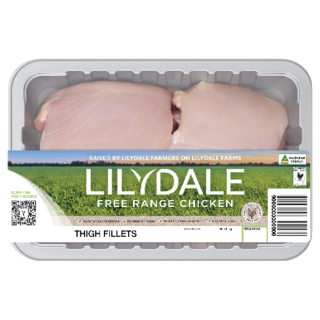 Lilydale Bulk Tray Thigh Fillet - 1kg
