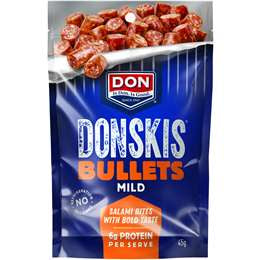 Don Donski Bullets Mild Salami Bites 45g