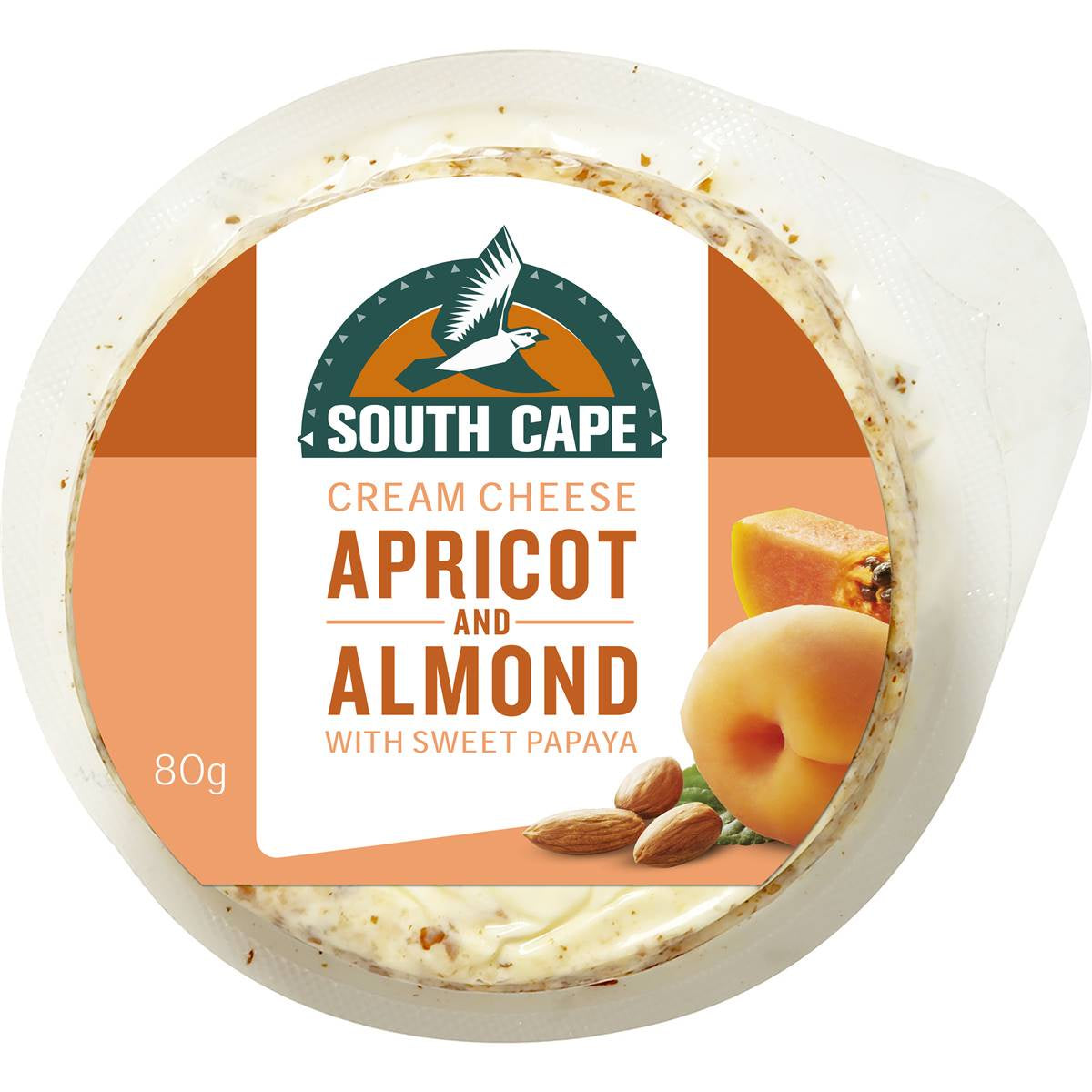 South Cape Apricot & Almond Cream Cheese 80g