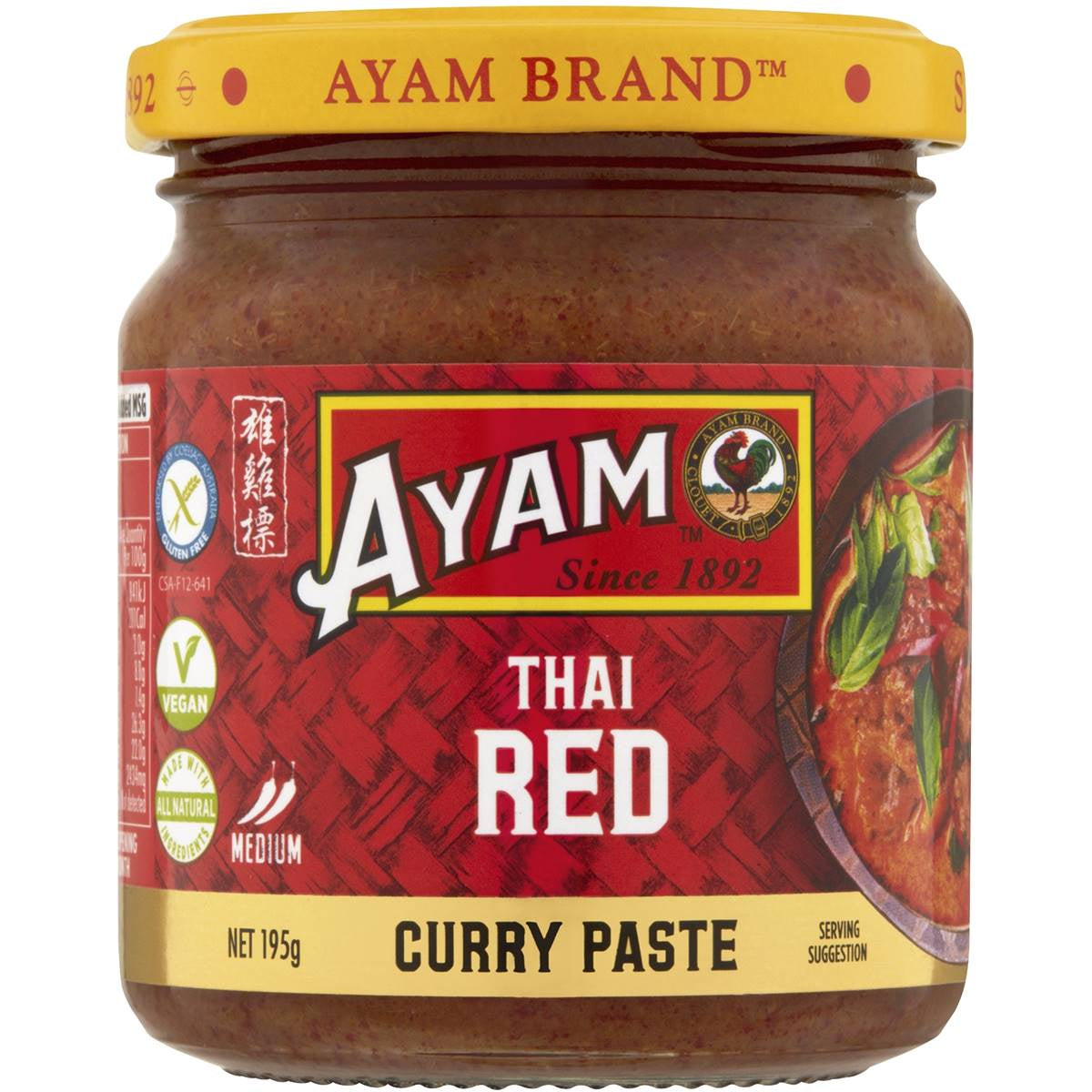 Ayam Red Thai Curry Paste 195g