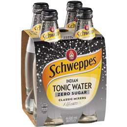 Schweppes Indian Tonic Water Zero Sugar 300ml x 4