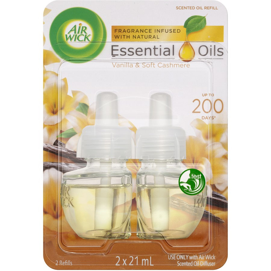 Air Wick Essential Oils Vanilla Plug-in Diffuser Refill 2 X 21ml