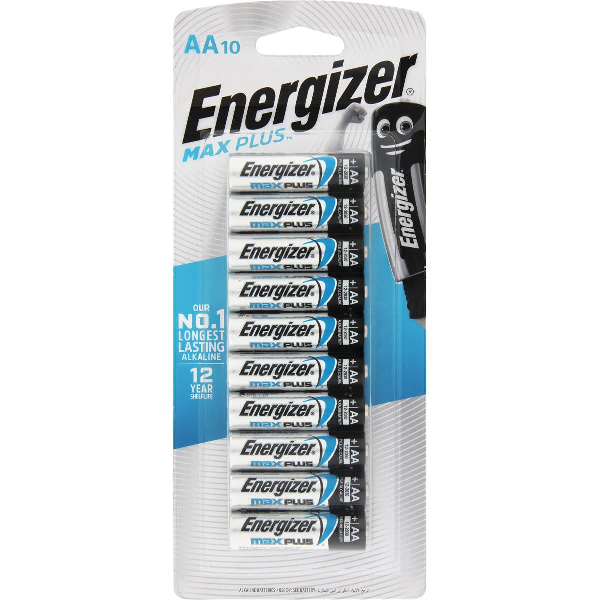 Energizer Max Plus/Advanced Batteries  AA 10 Pack