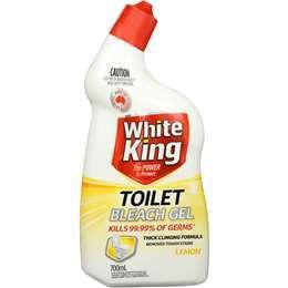 White King Lemon Bleach Gel Toilet Cleaner 700ml