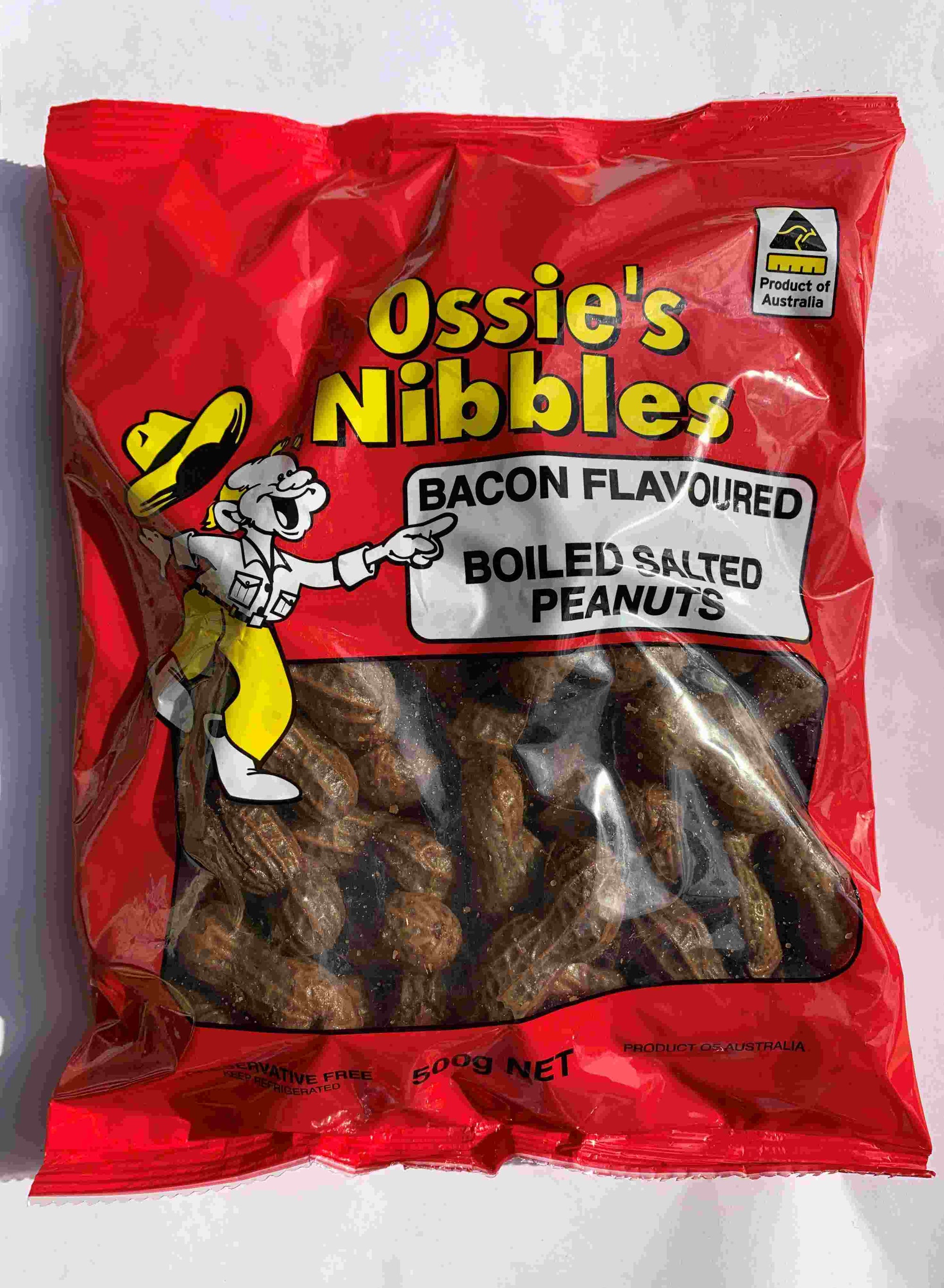 Ossie's Peanuts Boiled Bacon - 500g