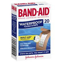 Band-Aid Tough Strips Waterproof  20pk