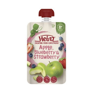 Heinz 8 Months+ Apple, Blueberry & Strawberry Baby Food 120g