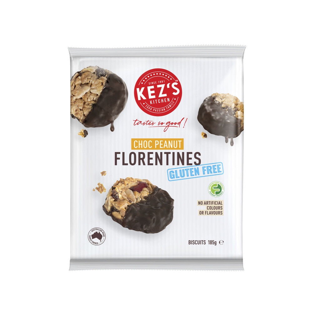 Kez's Choc Peanut Florentines - GF