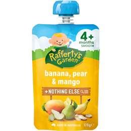 Rafferty's Garden Banana Pear & Mango 4 mth + Baby Food 120g