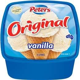 Peters Vanilla Ice Cream 4L