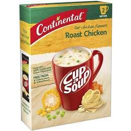 Continental Hearty Roast Chicken Cup of Soup 2pk