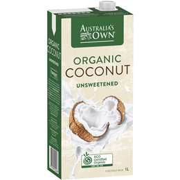 Australias Own Unsweetened Long Life Coconut Milk 1L