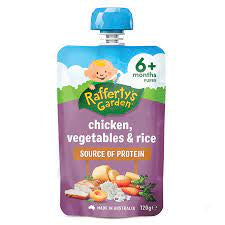 Rafferty's Garden Chicken Vegetables and Rice Baby Food 6+ 120g