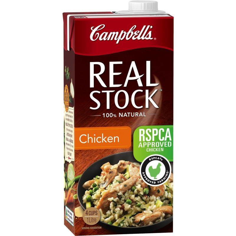 Campbells Real Stock Chicken Liquid 1L