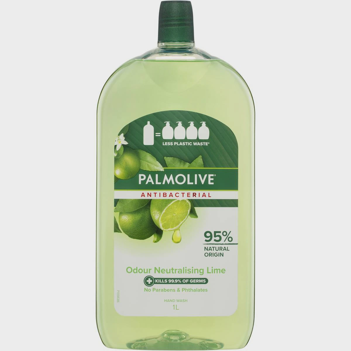 Palmolive Antibacterial Liquid Hand Wash Soap Lime Refill 1l