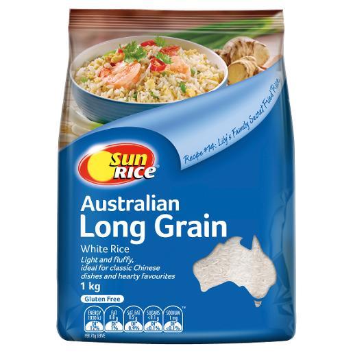 Sunrice Australian Long Grain Rice 1kg