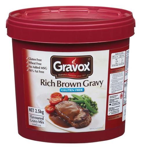 Gravox Rich Brown GF Gravy Mix 2.5kg