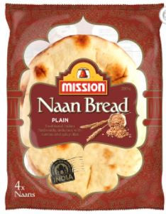 Mission Naan Bread Plain 4pk