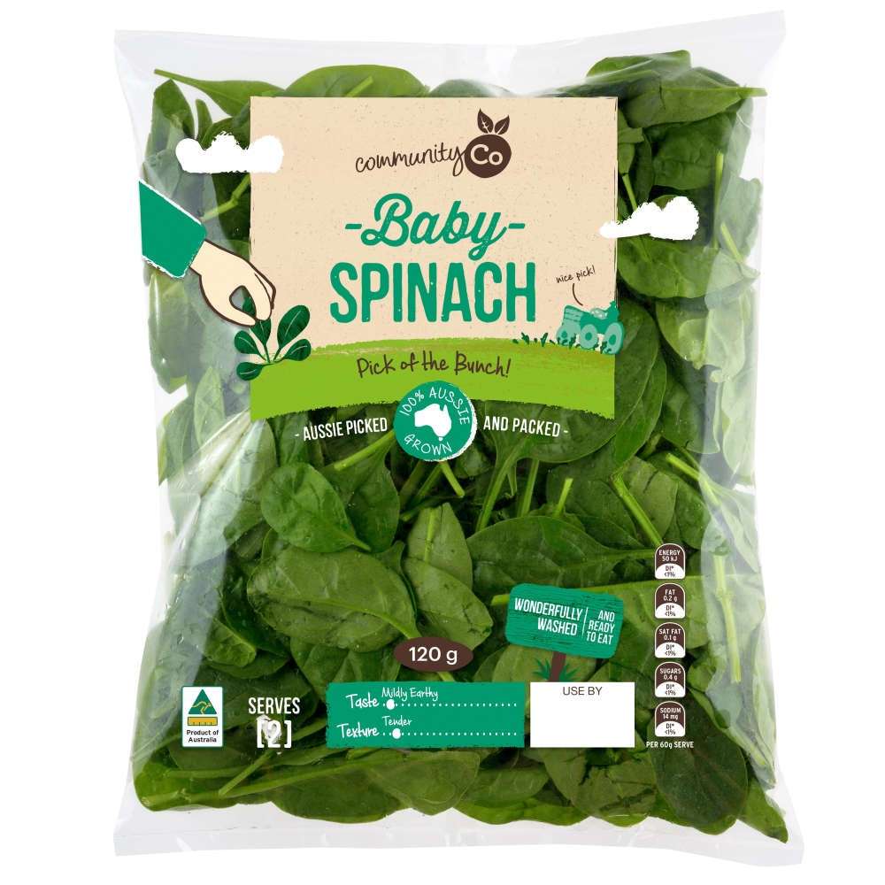 Community Co Baby Spinach 120g