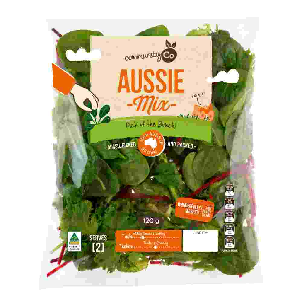 Aussie Mix  Salad Leaves 120g