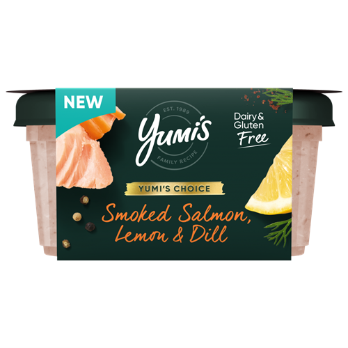 Yumi's New Smoked Salmon Lemon & Dill Dip 140g DF & GF