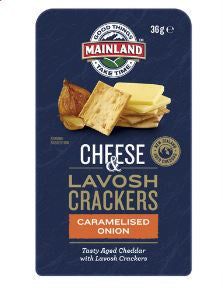 Mainland On The Go Cheese & Caramelised Onion Crackers 36g