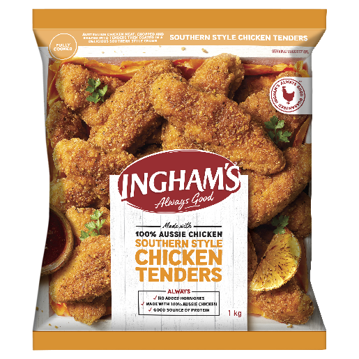 Inghams Chicken Tenders Southern Style 1kg