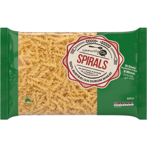 Community Co Spirals Pasta 500g