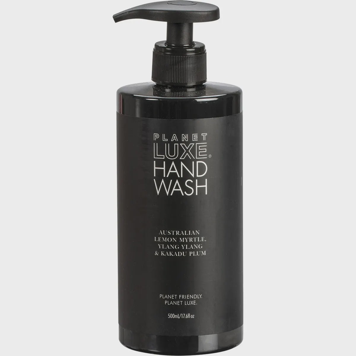 Planet Luxe Hand Wash Lemon Myrtle Blend Black Bottle 500ml