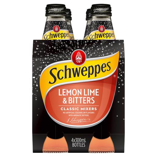 Schweppes Lemon Lime Bitters 300ml x 4
