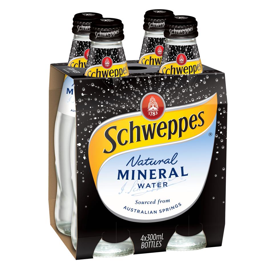 Schweppes Natural Mineral Water 300ml x 4