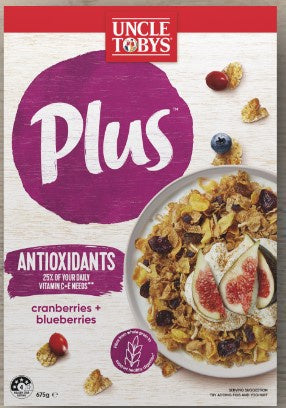 Uncle Tobys Plus Antioxidant Cereal 675g