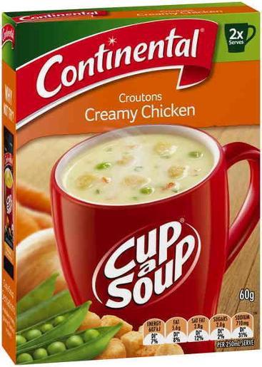 Continental Creamy Chicken With Croutons Cup of Soup 2pk