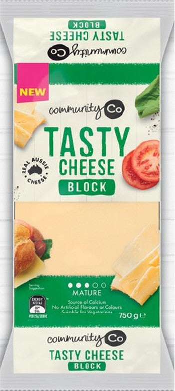 Community Co Tasty Cheese Block 750g