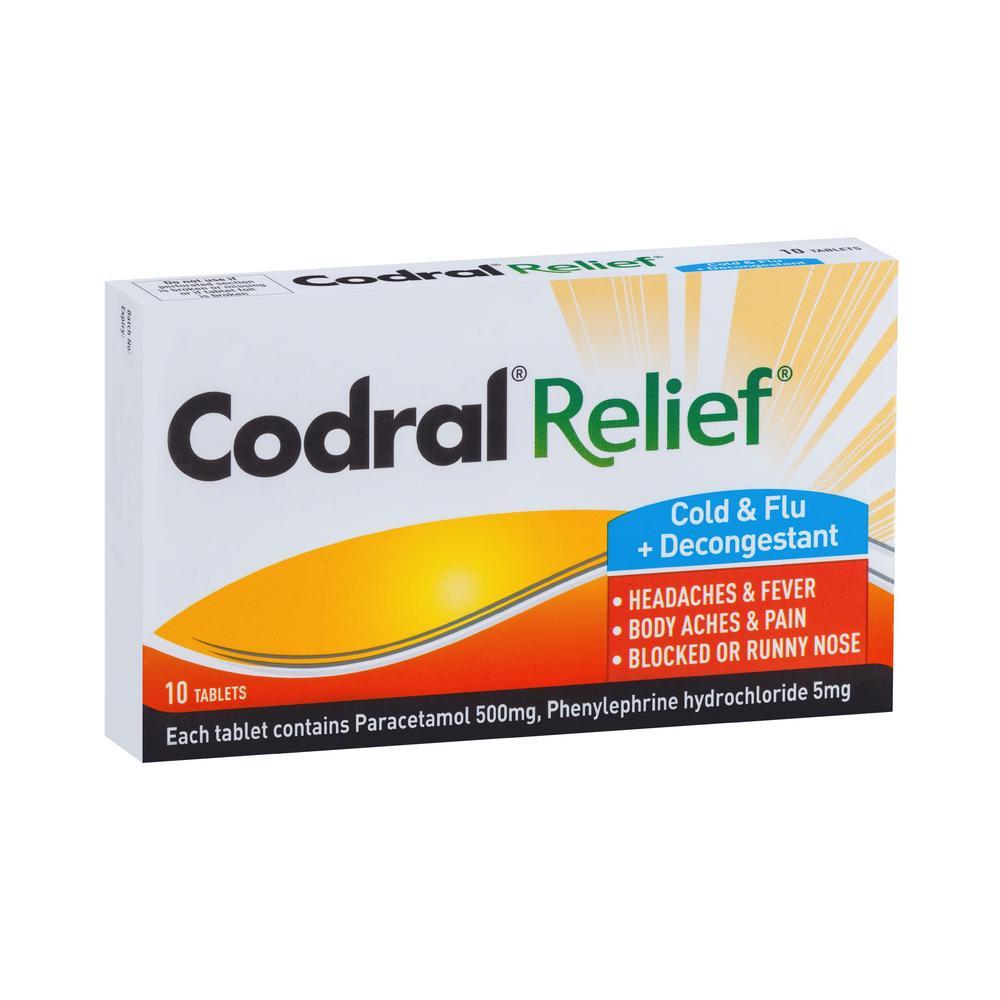 Codral Relief Cold & Flu 10 tabs