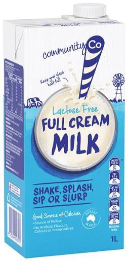 Community Co Lactose Free Milk Full Cream 1L