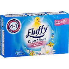 Fluffy Dryer Sheets 40pk