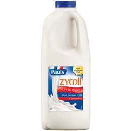 Pauls Zymil Full Cream Milk 2L