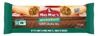 Mrs Macs Microwave Giant Sausage Roll 175g