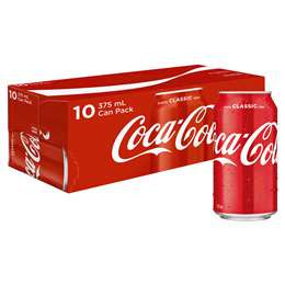 Coca Cola Cans Classic 375ml x 10