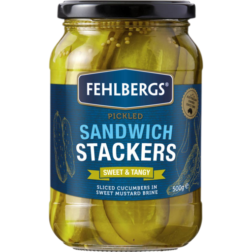 Fehlbergs Pickled Cucumber Sandwich Stackers 500g