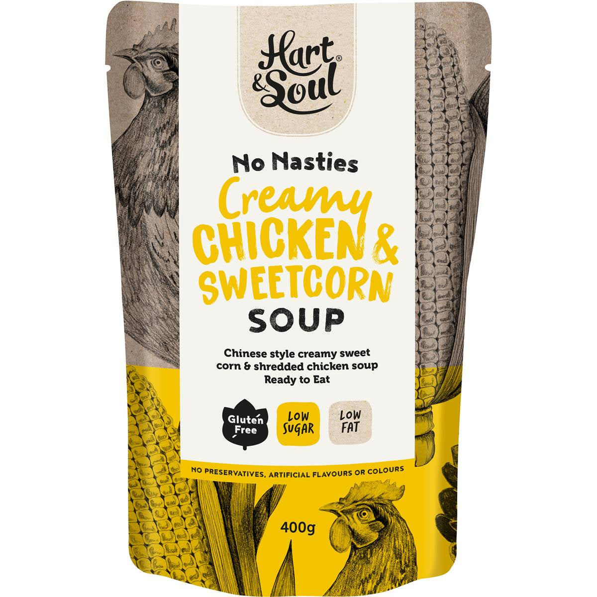 Hart and Soul Soup Chicken and Corn 400g